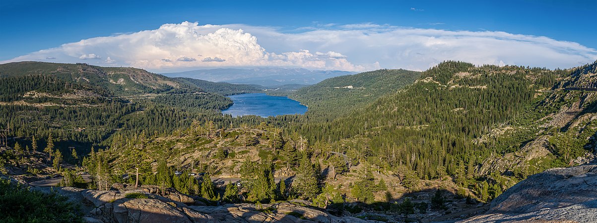 View from Donner Pass, by Frank Schulenburg
