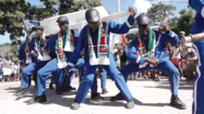 Dancing pallbearers in Suriname