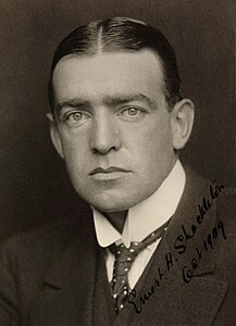 Ernest Shackleton, by George Charles Beresford (restored by Adam Cuerden)
