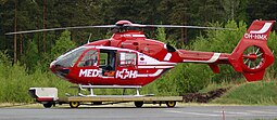 Medihelin EC135 lääkärihelikopteri OH-HMK.