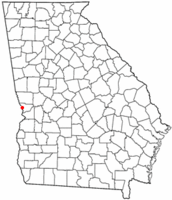 Location of Bibb City, Georgia