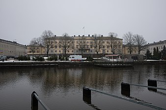 Residenset från älvsidan och Hamnparken (2017).