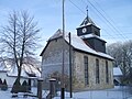 Kirche St. Elisabeth mit Ausstattung, Kirchhof und Einfriedung