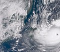 Typhoon Hinnamnor off the coast of Taiwan