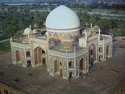 View of the main dome at Humayun's Tomb in Delhi