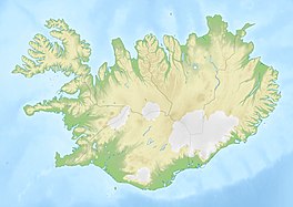 Map showing the location of Fláajökull