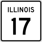 Straßenschild der Illinois State Route 17