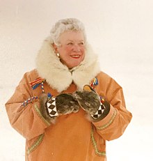 Jean Craighead George in Barrow, AK, 1994