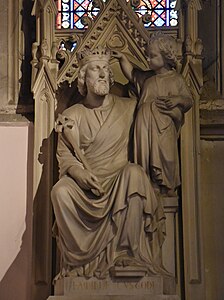 Saint Louis assis avec l’Enfant Jésus (vers 1876), Fontaines-sur-Saône, église Saint-Louis.