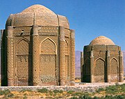Kharraqan Towers, mausoleums of Seljuk princes, built in 1068 and 1093 in Iran