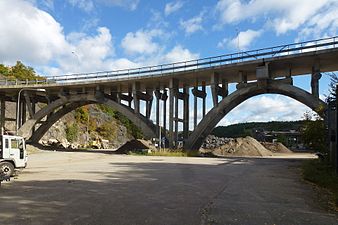 Kvarnholmsbron i Nacka kommun, invigd 1924.