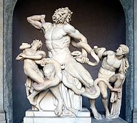 Laocoön and his Sons, Greek, (Late Hellenistic), c. 160 BC and 20 BC, White marble, Vatican Museum