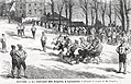 1883. Lausanne est une ville pionnière dans la diffusion du "football" hors d'Angleterre. Les règles d'alors oscillent encore entre celles du rugby et du football actuels.