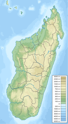 Map showing the location of Tsimanampetsotsa National Park