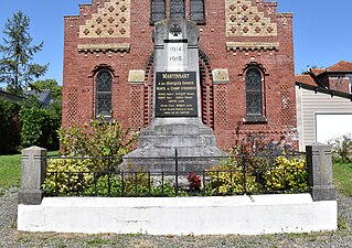 Le monument aux morts de Martinsart.