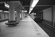 The platform just before its opening