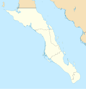 Map showing the location of Arch of Cabo San Lucas