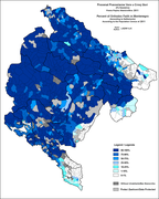 Розселення православних у Чорногорії, 2011 рік