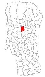 Location in Argeș County