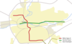 Le type de fond de carte que je souhaiterais : rocade et voies rapides, voies SNCF, zones urbanisées, le reste en transparence.