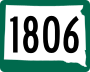 Highway 1806 marker