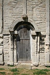 Anglo-Saxon south doorway in the tower