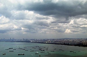 Shipping at Singapore Harbour