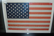 Flag flown on the first crewed US spaceflight (Freedom 7 in 1961) and the 100th (STS-71 in 1995)
