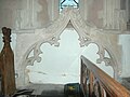 St. John the Baptist parish church: Decorated Gothic recess in the chancel with ogees, cusps and crockets