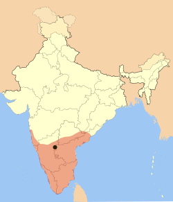 Extent of Vijayanagara Empire, 1446, 1520 CE