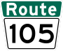 Route 105 marker