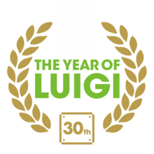 New Super Luigi U emphasizes Luigi for the Year of Luigi anniversary celebration (logo pictured).