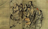Joseon painting of Taoist Immortals by Kim Hong-do.