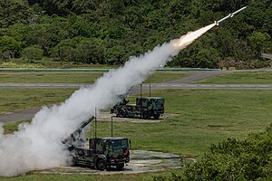 113年精準飛彈射擊訓練的精準彈藥射擊操演的陸劍二實彈射擊