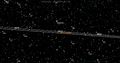 View of Leleākūhonua from Earth, showing retrograde loops every year, with current position near γ Pegasi