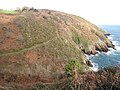 Le GR 34 et les falaises entre le fort du Mengant et le fort du Petit Minou.