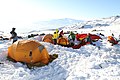 Image 29Winter campers bivouaced in the snow (from Mountaineering)