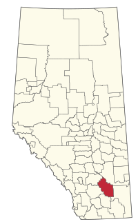 Location within Alberta