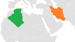 نقشهٔ مکان‌نمای Algeria و Iran