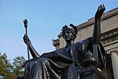 The Alma Mater statue at Columbia University