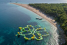 Aquapark on Zlatni rat beach