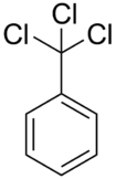 Skeletal formula of benzotrichloride