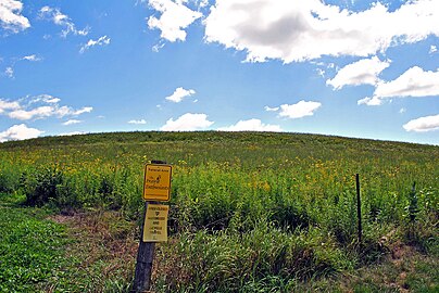 Looking up at the ridge, from the parking lot