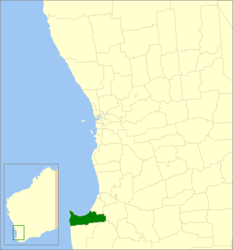 Contea di Busselton – Mappa