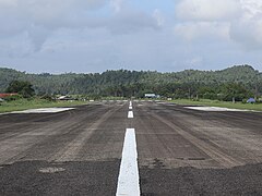 Catarman Airport runway, Libjo hills