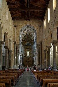 Cefalu Cathedral built in Norman Sicily (1131–1267)