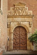 Door of the castle of Pibrac (decoration restored in 1902-1904).