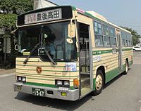 TH666 / 大分22か1967 1980年代までの大分交通一般路線車のカラーを復刻したもので現在はこのカラーの車両が多くなっている。