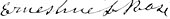 signature d'Ernestine Rose