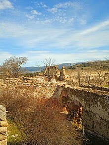 Vista interior de las ruinas